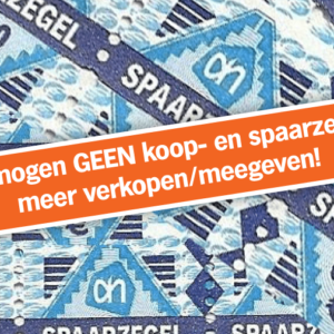 We stoppen met uitgeven van koop- en spaarzegels!