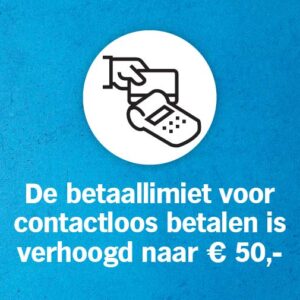 Contactloos betalen!