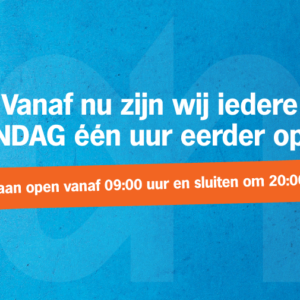 Zondag langer open!