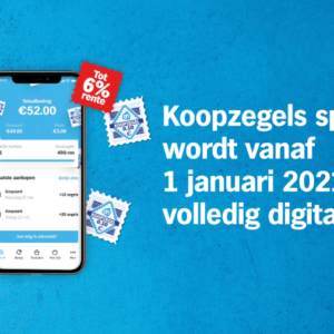 Vanaf 1 januari: Digitaal koopzegels sparen