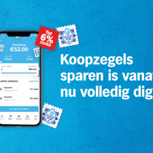 Volledig digitaal koopzegels sparen