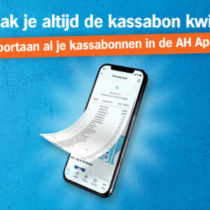 Digitale kassabon in de AH app