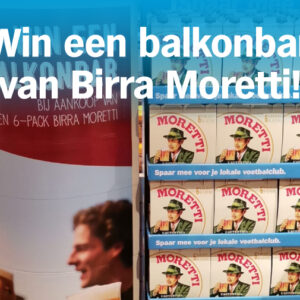 Maak kans op een Birra Moretti balkonbar!