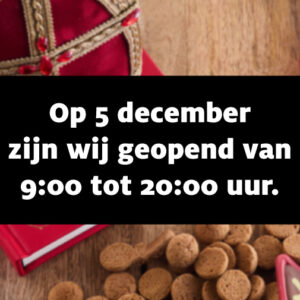 De openingstijden tijdens pakjesavond van Etos