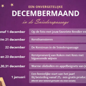 Een onvergetelijke decembermaand in de Sniederspassage! 🎉