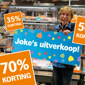 Zaterdag is er Joke’s uitverkoop!