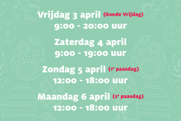 Etos openingstijden Pasen